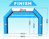 Run Enschede Finishboog met banner